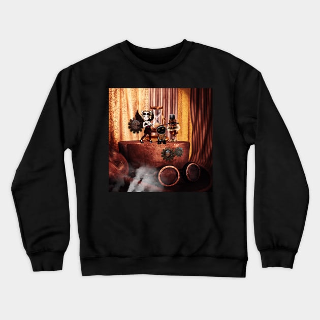 Cute little steampunk friends Crewneck Sweatshirt by Nicky2342